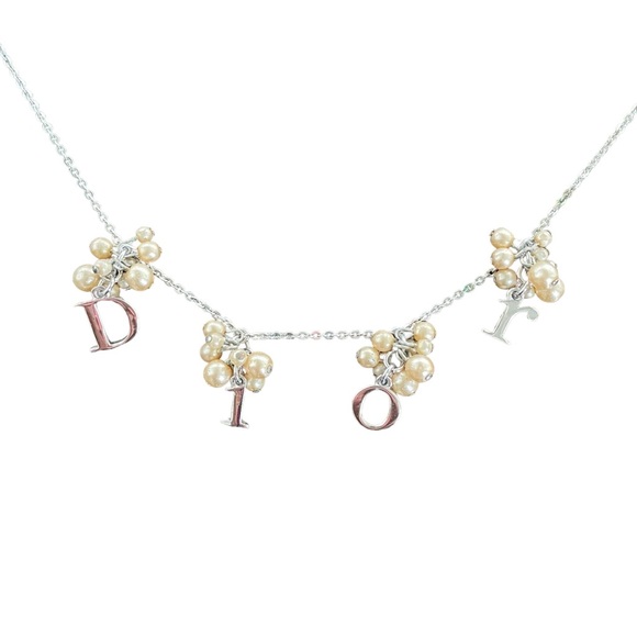 Dior Pearl Cluster Necklace - Picture 1 of 9